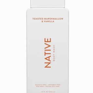 Native 18 oz **LIMITED EDITION** toasted marshmallow and vanilla body wash